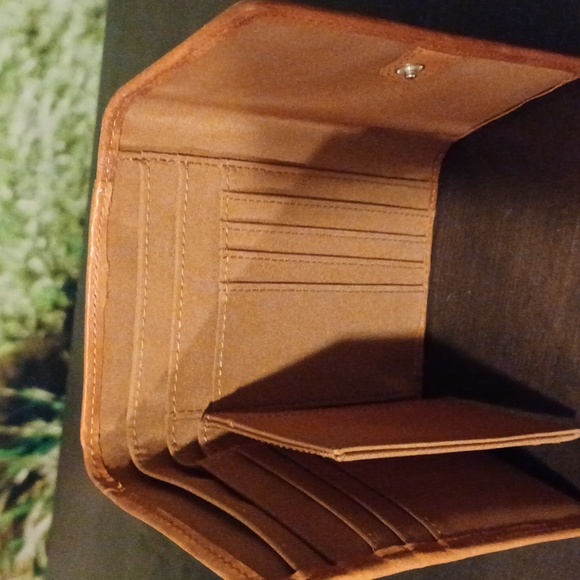 Fossil Suede and Leather Wallet - Picture 3 of 7